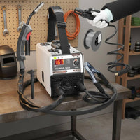 Portable MIG MMA Welder Lightweight MIG MMA Fusing Machine 160A Fusing Converter Compact Stick Welder Hot Start for Workshop