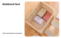 Foldable Framed container Large Capacity Foldable textile container with view panel for Adults