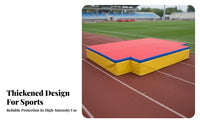 High Jump Mat Foldable Design High Jump Flop Landing Landing Area Impact Absorbing Thick Foam Crash Pad for Instructor Es, Kids, Track and Field