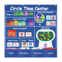 Calendar Weather Card and Learning Center Pocket Chart for Kids