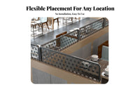 Restaurant Booth Divider Wrought Iron design Partition Screen Hollowed-patterned Design