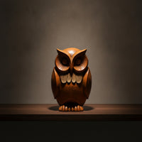 Owl Figurine Tabletop Owl Statue Whimsical for Bookshelf, Office Desk
