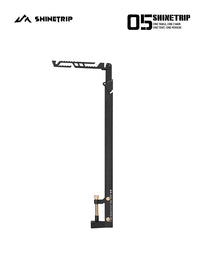 ShineTrip 05 Series Telescopic Lamp Stand, Portable, Adjustable, Stainless Steel, Flat Design for Camping