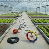 driping Tape Winder Wheels Manual Hose Reel Cart Large Capacity Push Hose Reel Cart for Farmers