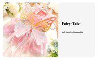 Butterfly Wing Pet Dress Embroidered Details Princess Tulle Pet Dress Breathable Material Fairy Princess Dog Costume for Weddings, Parties