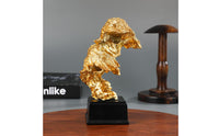 Double-Headed Eagle Statue Artistic Design Resin Eagle Sculpture Hand-Crafted