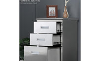 Lockable Steel Filing Cabinet   Three-Drawer Steel Cabinet Rust-Resistant