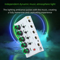 4-Channel Audio Mixer with Low Noise for Home Studio
