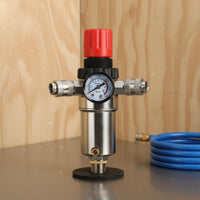 Moisture Separation Air Compressor Oil Water Separator Easy to Adjust Air Compressor Water Separator Sturdy Material Pressure Regulator Filter for DIY Users, Mechanics, Workshop, Garage