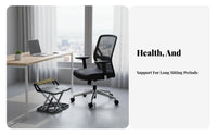 Adjustable Padded Footstool Non-Slip Surface Adjustable Under-Desk Footrest