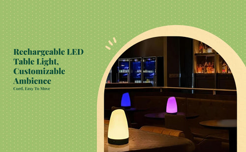 Cordless dimmable LED desk bar