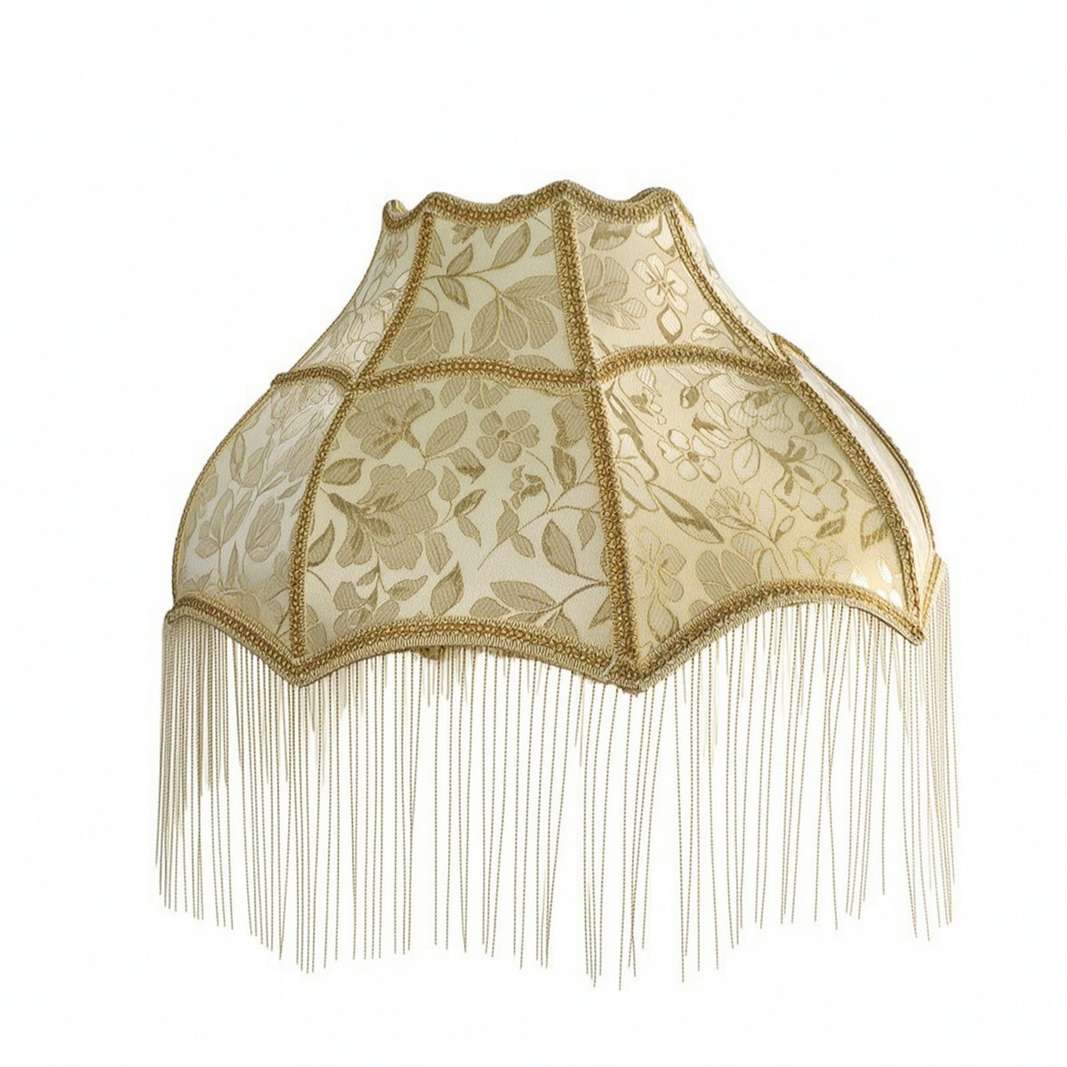 Lampshade with Fringe Boho Floral Textile Lampshade Bohemian for Tea Rooms