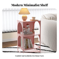 3-Tier S-Shaped Shelf Multi-Functional Side Table adaptable Use for Homeowners
