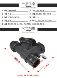水肺潜水K形充气阀背飞侧挂夹克BCD低压充排气阀技潜泄气阀VL-01