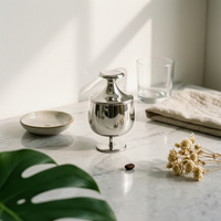 Sugar Canister Modern Minimalist Stainless Steel Jar Easy to Clean for Kitchen