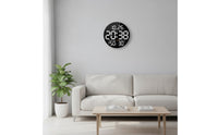 Digital Wall Clock with Temperature and humidity Modern Electronic Wall Clock Oversized for Living Room, Bedroom
