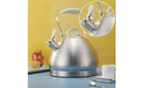 Stovetop Tea Kettle Thickened Base Kettle with Whistle Spout Food Grade for Kitchen Gas/Induction Cooker