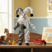 Ceramic Clown Figurine Gift Home Decor High Quality for Display Shelf