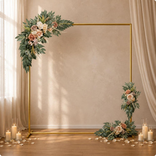 Square Metal Backdrop Stand Top Bar Gathering Decor for Weddings