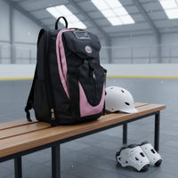 Ice Skate Backpack Large Capacity Inline Skate Backpack Double Shoulder Straps for Outdoor, Travel
