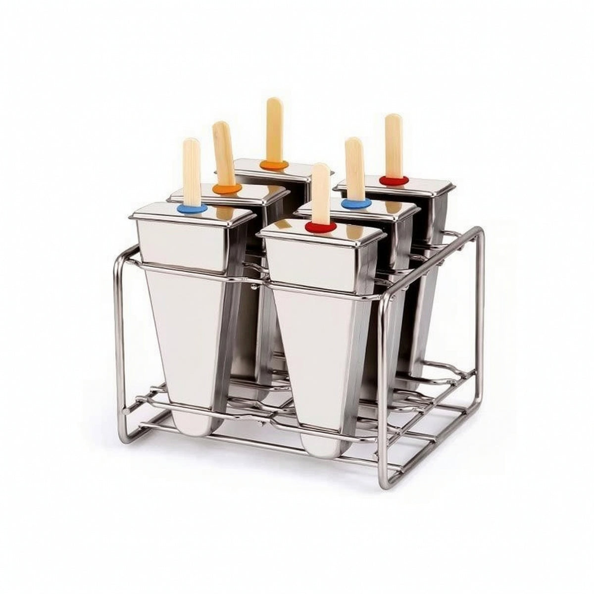 Chilled Dessert Former models with Rack Reusable Ice Lolly models with Kitchen-Approved Grade for Families