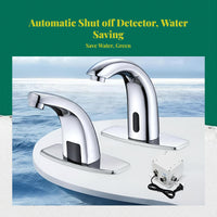 Infrared touchless faucet saves water