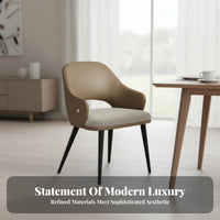 Modern Design Upholstered spinerest Chair Minimalist aesthetic Dining Seat long-lasting Construction Indoor Furniture Easy Assembly for Adults, Homeowners, Living Room, Kitchen, Home Office, Bedroom