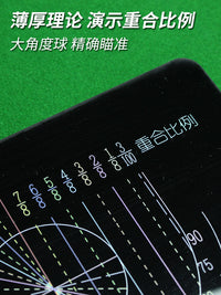 台球常见角度识别卡台球角度球瞄准点辅助训练工具准度提升训练器