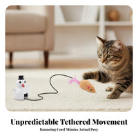 Self-Play Electric Cat Teaser Toy | Interactive Swinging Motion, Automatic Moving Design, Cat Toy with Lure, for Home