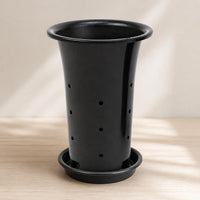 Orchid Pot with Drainage Holes, Tall Plastic Planter for Orchids, Breathable Design