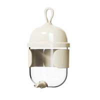 Touch-Activated Bird Water Dispenser Automatic Cage Water Dispenser Hanging Bird Waterer with Nozzle Transparent for Parrots, Budgies, Cockatiels, Aviary