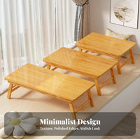 Folding Floor Table Space-Saving Foldable Bed Tray Ready to Use for Bay Window