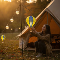 Hot Air Balloon Lantern Waterproof Balloon Lantern with Basket Whimsical