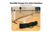 Foldable Portable Pickleball Net Easy Setup Pickleball Net Set Long-Lasting Sports Equipment Stable Frame for Beginners, Coaches, Athletes, Outdoor, Indoor, Backyard, Driveway