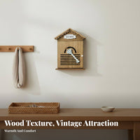 Wall Mounted Key Case Easy to Install Vintage Key Storage Box Great Gift Home Organization for Hallway