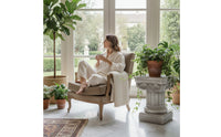 Roman Column Pedestal Weathered Garden Column Stand Classical Pillar Stand for Gardens, Photo Backdrops