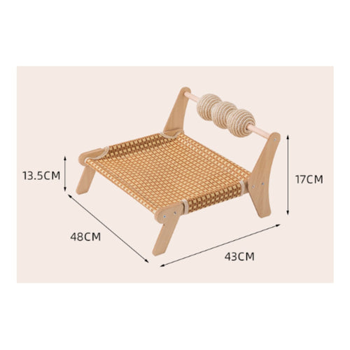 Feline Scratcher Bed Wear-Resistant Feline Scratching Bed Long-Lasting