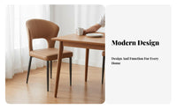 Curved spinerest Side Chair Nordic Design Home Furnishing Soft Upholstery