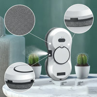 StreakClear Window Cleaning Robot Smart Robotic Window Cleaner Remote Controller-Controlled Glass Cleaning Robot Automatic for Homeowners, Apartment Residents, High-Reach Glass Panes, Home
