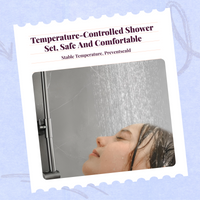 Thermostatic rainfall shower head