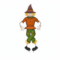 Holiday Character Yard Stake Wrought Iron Seasonal Lawn Figure Weather Resistant Outdoor Decoration