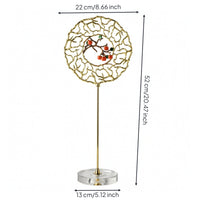 Standing Ornament with Persimmon Motif Modern for Entryway