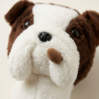 Dog Golf Club Head Covers, Cartoon Funny Cocker Spaniel Dog Golf Club Head Covers for Driver, Novelty Dog Golf Accessory