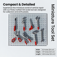 1:64 Diorama Garage Accessories, Maintenance Tool Diorama Garage for Collectors, Realistic Diorama G - Image 5