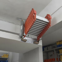 Wall-Mounted Folding Loft Ladder Space-Saving Retractable Attic Stair Telescopic Attic Ladder for Homeowners