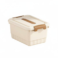 Large Capacity Plastic Storage Bin with Lid Multipurpose Stackable Storage Box Dustproof Long-Lasting for Bedroom