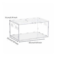 Transparent Reptile Enclosure 360° Panoramic View Clear Reptile Habitat Easy Assembly Clear Acrylic Terrarium for Arachnid Enthusiasts