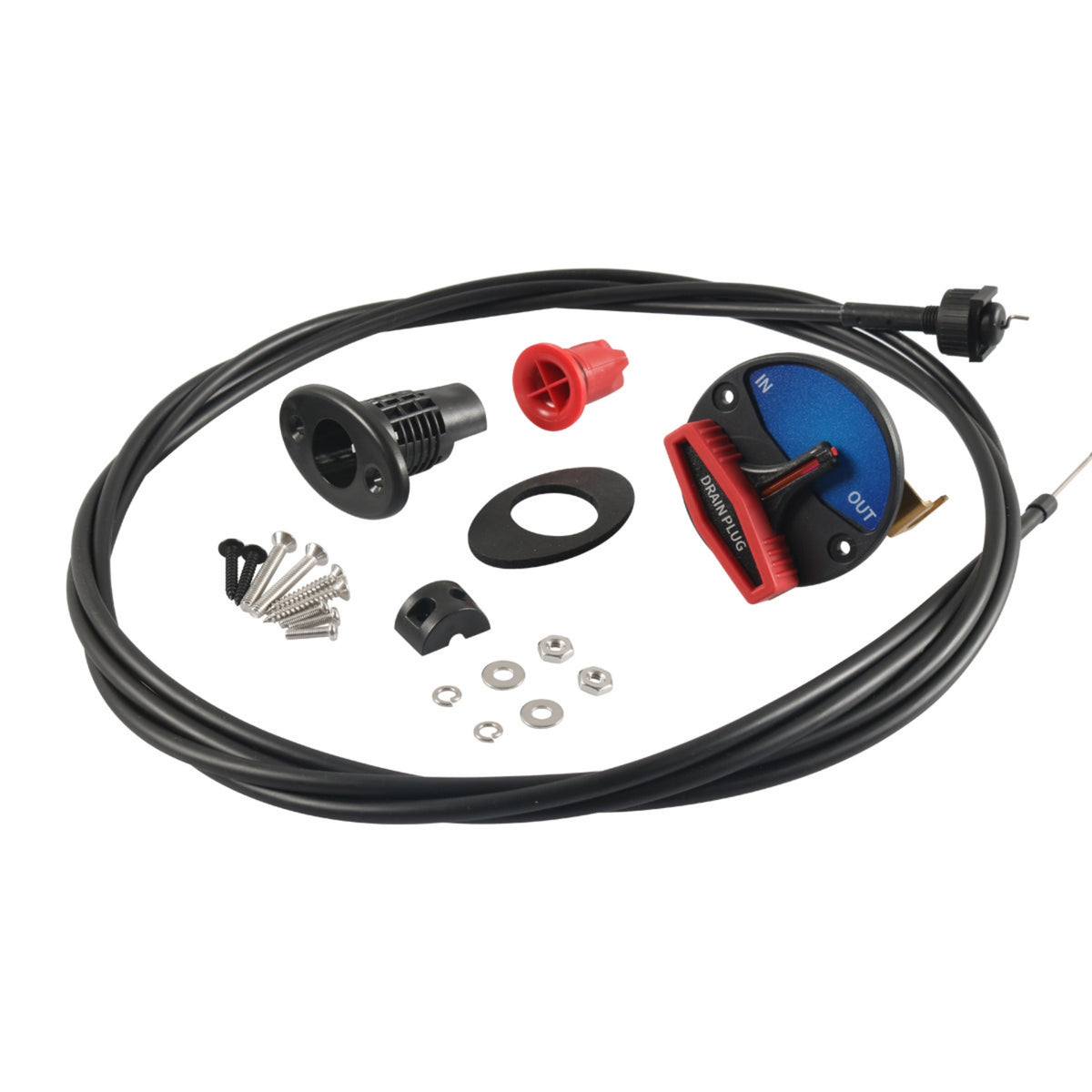Distant Drain Plug Assembly Effortless Marine Drain Plug with Cable Heavy Duty
