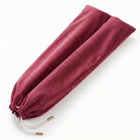 Mahjong Rack Pouch Scratch-Protective Velvet Drawstring Pouch Metal Cord Tips