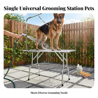 Folding Pet Grooming Table Heavy-Duty Dog Grooming Table Easy to Clean for Professional Groomers, Home Use